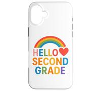 Hello Second Grade Fun Back-to-School Tees bags and decor Custodia per iPhone 16 Plus