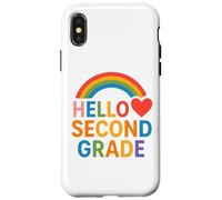 Hello Second Grade Fun Back-to-School Tees bags and decor Custodia per iPhone X/XS