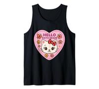 Hello Sesto Grado 6th Grader Ragazza Gattino Gatto Ritorno A Scuola Canotta