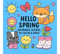 Hello Spring:: Bold and Beautiful Spring Designs - A Relaxing Coloring Book for Adults, Teens and Kids
