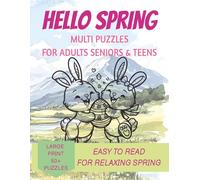 Hello Spring Multi Puzzles Book: Spring Themed Crossword & Word Search Puzzles Book: Word Search with Large Print About Spring, Flowers, Insects, ... ... Gifts for Vacations, Holidays & Free Time