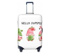 Hello Summer Gnomo - Copribagagli da viaggio, elastico, per valigie, 45-81 cm, Nero , S