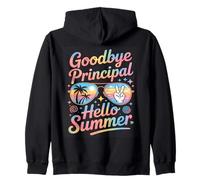 Hello Summer Happy Last Day of School Teacher Student Felpa con Cappuccio