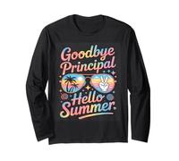 Hello Summer Happy Last Day of School Teacher Student Maglia a Manica