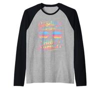 Hello Summer Happy Last Day of School Teacher Student Maglia con Maniche Raglan