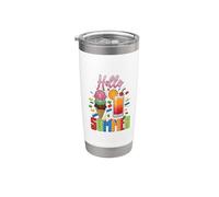 Hello Summer Squad - Blocco da costruzione per bambini Bicchiere termico in acciaio inox doppia parete