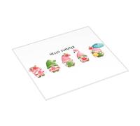 Hello Summer - Tappetino scolapiatti a forma di gnomo, assorbente, per cucina, 40,6 x 45,7 cm, tappetino scolapiatti natalizio con anello per appendere