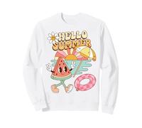 Hello Summer Watermelon Beach Vacation Fun Felpa