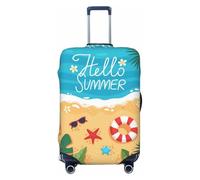 Hello Summer1 - Copribagagli da viaggio, elastico, per valigie, 45-81 cm, Nero , S