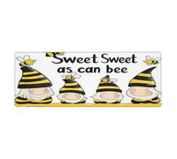 Hello Sunshine Honey Bee Tappetino per mouse in gomma antiscivolo grande tappetino per mouse con bordi cuciti, tappetino per mouse da gioco per PC desktop grande 11,8 x 31,5 cm