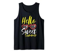 Hello Sweet Summer Heart Occhiali da Sole Fun Summer Canotta