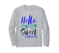 Hello Sweet Summer Heart Occhiali da Sole Fun Summer Maglia a Manica