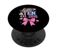 Hello Ten Est 2015, 10° compleanno, grazioso fiocco a forma di civetta per bambini PopSockets PopGrip Adesivo