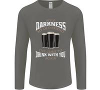 Hello Tenebre il Mio Vecchio Amico Divertente Guiness Uomo Manica Lunga Maglia