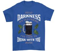 Hello Tenebre il Mio Vecchio Amico Divertente Guiness Uomo T-Shirt 100% Cotone