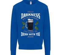 Hello Tenebre My Old Friend Divertente Guiness Uomo Felpa Maglione