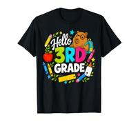 Hello Third Grade Capybara Back To School Teacher Student Maglietta