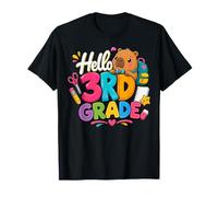 Hello Third Grade Capybara Back To School Teacher Student Maglietta