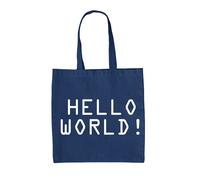 Hello World - Borsa Tote IN Tela - Carino Bambino Neonato Regalo Divertente