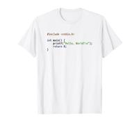 Hello World C Code - Progettazione del codificatore dello Schema di sintassi della Luce Maglietta