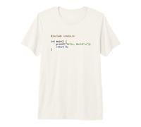 Hello World C Code - Progettazione del codificatore dello Schema di sintassi della Luce Maglietta Premium
