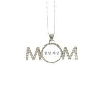 Hello World, collana coreana Art Deco Fashion per festa della mamma, regalo per mamma, nonna, regalo di compleanno, Medio