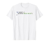 Hello World Kotlin Code - Sintassi della Luce Scheme Coder Design Maglietta