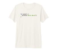 Hello World Kotlin Code - Sintassi della Luce Scheme Coder Design Maglietta Premium