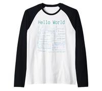 Hello World Linguaggi di programmazione per computer Maglia con Maniche Raglan