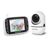 HelloBaby Baby Monitor con Telecamera HB65, Display da 3,2 Pollici, Baby Monitor Video e Audio, Telecamera per Bambini Pan-Tilt-Zoom a Distanza,Visione Notturna,Telecamera Bambini con Monitor