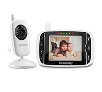 HelloBaby Baby Monitor, HB32 Visione Notturna Monitoraggio della Temperatura e 2 vie Citofono Sistema, Solo Movimento (HB32)
