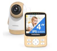 HelloBaby Babymonitor digitale con fotocamera senza WiFi, monitoraggio della temperatura e portata di 300 m, batteria da 26 ore, visione notturna a infrarossi, funzione vocale bidirezionale e modalità