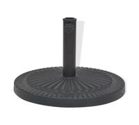 Helloshop26 Base base per ombrellone in resina rotonda, diametro 38 e 48 mm, nero, 14 kg, 2202088