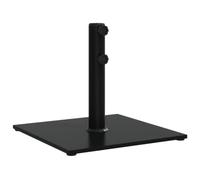 Helloshop26 Base per ombrellone stabilizzatore quadrato 43 x 43 x 38 cm con adattatori 32 38 e 48 mm in acciaio nero 02_0047474