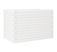 Helloshop26 Fioriera con letto rialzato per piante, fiori, terrazzo, giardino, 70 x 40 x 46 cm, legno di pino massiccio, bianco 02_0037783