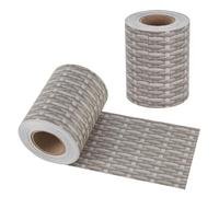 Helloshop26 Nastro frangivista in PVC, 35 m x 19 cm, 6,65 m², grigio con effetto rattan, 03_0006585