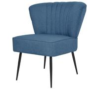 Helloshop26 Poltrona Sedia seduta Lounge Design Club Divano Salone da Cocktail Blu 1102103/3