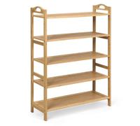 Helloshop26 Scarpiera Set di 1 67,5 x 26,5 x 96,5 cm, design pratico in bambù naturale 20_0017589
