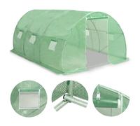 Helloshop26 Serra - Tenda per capannone con pianta a fiori, 13,5 m², 450 x 300 x 200 cm, colore: Verde 02_0044441