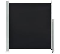 Helloshop26 Tenda da sole paravento Tenda a pannello laterale retrattile di Patio Giardino Terrazza Balcone Protezione Visiva Schermo 140 x 300 cm, Nero 02_0007230