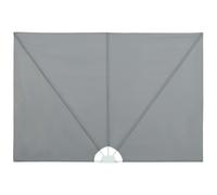 Helloshop26 Tenda da sole paravento Tenda a pannello laterale retrattile di Patio Giardino Terrazza Balcone Protezione Visiva Schermo 400 x 200 cm, Grigio 02_0007075