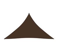 Helloshop26 Tenda parasole in tessuto Oxford Triangolare 2,5 x 2,5 x 3,5 m, colore: Marrone 02_0009799