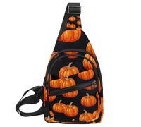 Helloween Pumkins 2_136 - Zaino a tracolla piccolo, con tracolla, Multicolore 15., 11.8x7x1.5in/30x18x4cm