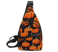 Helloween Pumkins 2_154 - Zaino a tracolla convertibile, piccola borsa per pannolini, per escursioni, Multicolore 11, 11.8x7x1.5in/30x18x4cm