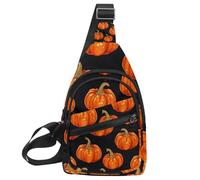 Helloween Pumkins 2_154 - Zaino a tracolla convertibile, piccola borsa per pannolini, per escursioni, Multicolore 05, 11.8x7x1.5in/30x18x4cm
