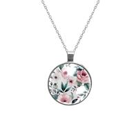 Helloween Pumkins 2_189 - Collana unisex con ciondolo rotondo con design stampato, gioiello da indossare tutti i giorni per uomini e donne, catena in acciaio inossidabile, accessorio alla moda regalo