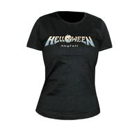 HELLOWEEN - SKYFALL LOGO BLACK T-Shirt, Girlie Womens: 16