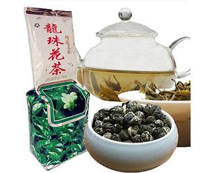 HELLOYOUNG 250g Tè verde naturale al gelsomino e perle di drago tè profumato tradizionale cinese tè verde biologico con Savor the Unique Taste