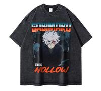Hell's Paradise Anime Lavati e Invecchiati Vintage Jigokuraku T-Shirt Gabimaru Casual Manica Corta Yamada Asaemon Sagiri Moda Felpa