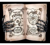 Hellseher Libro Con Skeletthänden - Halloween Gotico Altare Deko Divina Magia